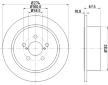 Brzdový kotouč HELLA 8DD 355 114-641