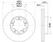 Brzdový kotouč HELLA 8DD 355 115-221