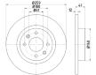 Brzdový kotouč HELLA 8DD 355 115-271