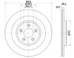 Brzdový kotouč HELLA 8DD 355 128-971