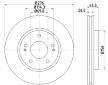 Brzdový kotouč HELLA 8DD 355 116-311