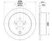 Brzdový kotouč HELLA 8DD 355 116-421