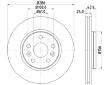 Brzdový kotouč HELLA 8DD 355 116-451