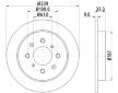 Brzdový kotouč HELLA 8DD 355 117-871