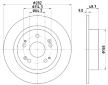 Brzdový kotouč HELLA 8DD 355 116-521