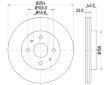 Brzdový kotouč HELLA 8DD 355 116-541