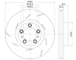 Brzdový kotouč HELLA 8DD 355 133-661