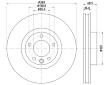 Brzdový kotouč HELLA 8DD 355 123-211