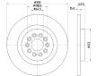 Brzdový kotouč HELLA 8DD 355 116-711