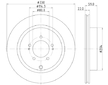 Brzdový kotouč HELLA 8DD 355 116-881