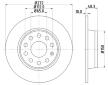Brzdový kotúč HELLA 8DD 355 116-971