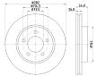 Brzdový kotouč HELLA 8DD 355 117-211