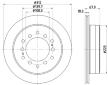 Brzdový kotouč HELLA 8DD 355 122-711