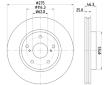 Brzdový kotouč HELLA 8DD 355 117-361
