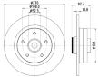 Brzdový kotouč HELLA 8DD 355 123-181