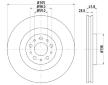 Brzdový kotouč HELLA 8DD 355 129-351