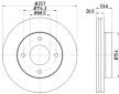 Brzdový kotouč HELLA 8DD 355 118-571
