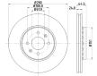 Brzdový kotouč HELLA 8DD 355 129-611