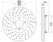 Brzdový kotouč HELLA 8DD 355 120-821