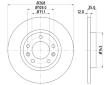 Brzdový kotouč HELLA 8DD 355 120-491