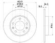 Brzdový kotouč HELLA 8DD 355 120-581