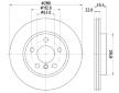 Brzdový kotouč HELLA 8DD 355 123-481