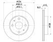 Brzdový kotouč HELLA 8DD 355 126-801