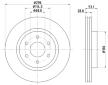 Brzdový kotouč HELLA 8DD 355 126-841