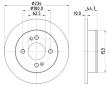Brzdový kotouč HELLA 8DD 355 126-491