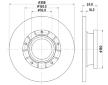 Brzdový kotouč HELLA 8DD 355 126-591