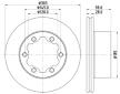 Brzdový kotouč HELLA 8DD 355 129-991