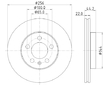 Brzdový kotouč HELLA 8DD 355 132-091