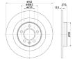Brzdový kotouč HELLA 8DD 355 132-121
