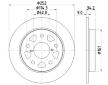 Brzdový kotouč HELLA 8DD 355 132-191