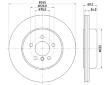 Brzdový kotouč HELLA 8DD 355 132-501