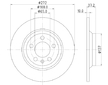 Brzdový kotouč HELLA 8DD 355 132-701