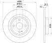 Brzdový kotouč HELLA 8DD 355 133-141