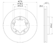 Brzdový kotouč HELLA 8DD 355 133-431