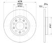 Brzdový kotouč HELLA 8DD 355 133-721