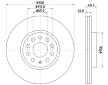 Brzdový kotouč HELLA 8DD 355 134-611