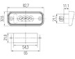 osvětlení SPZ LED s konektory HELLA E5 24V