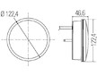 světlomet mlhový zadní HELLA LED 12/24V kabel 500mm