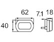 Obrysove svetlo HELLA 2PF 013 323-251