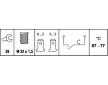 Teplotní spínač, větrák chladiče HELLA 6ZT 007 800-031
