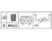 Snímač teploty chladiacej kvapaliny HELLA 6PT 009 309-591