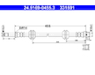 Brzdová hadice ATE 24.5169-0455.3