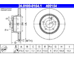 Brzdový kotouč ATE 24.0109-0154.1