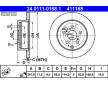 Brzdový kotouč ATE 24.0111-0168.1