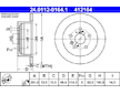 Brzdový kotouč ATE 24.0112-0164.1