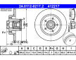 Brzdový kotouč ATE 24.0112-0217.2